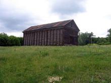Former grain storage building in Anton.